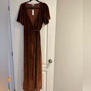 Meghan Velvet maxi dress